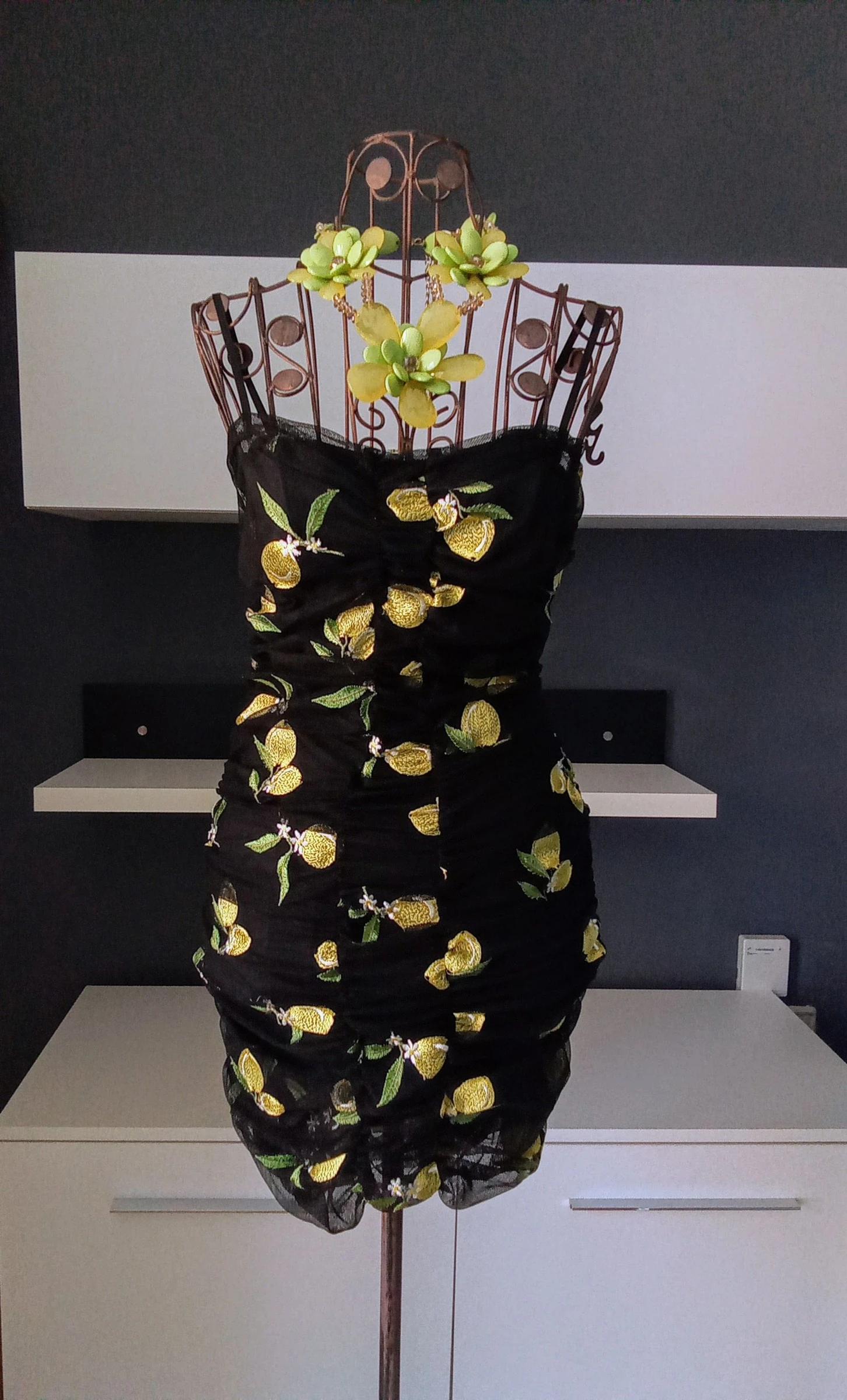 Zara summer dress embroidered with lemons – photo 5
